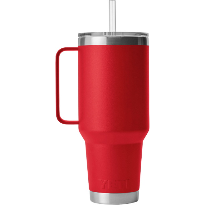 2025 YETI Rambler ® 42 OZ Strohhalm Becher 70000003363 - Rescue Red